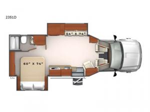 Phoenix Cruiser 2351D Floorplan Image