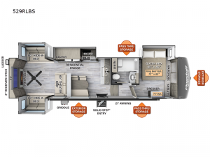 Flagstaff Classic 529RLBS Floorplan Image