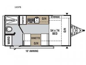 Saga 16SFB Floorplan Image