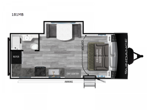 Sundance Ultra Lite 181MB Floorplan Image