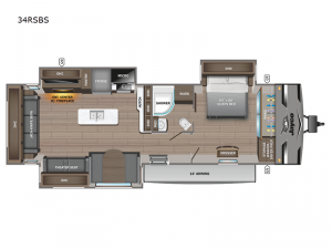 Jay Flight 34RSBS Floorplan Image