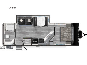 Sundance Ultra Lite 262RB Floorplan Image