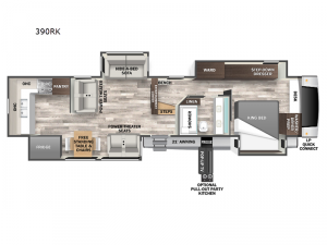Cedar Creek 390RK Floorplan Image