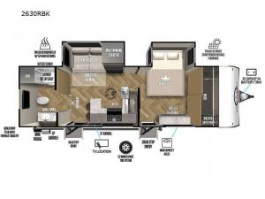 Ozark 2630RBK Floorplan Image