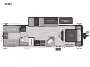 Hideout 29QBS Floorplan Image