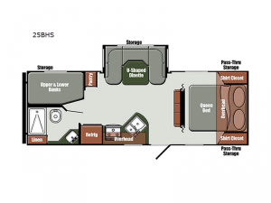 Envision Limited Edition 25BHS Floorplan Image
