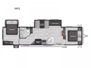 Springdale 38FQ Floorplan Image