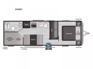 Springdale 260BH Floorplan Image