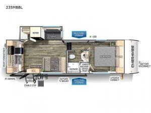 Cherokee Black Label 235MBBL Floorplan Image