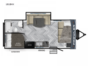 Prowler 181BHX Floorplan Image