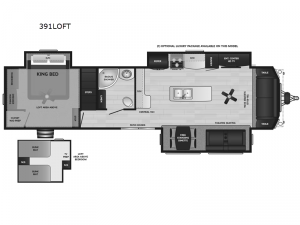 Retreat 391LOFT Floorplan Image