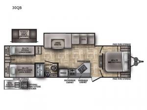 Shasta 30QB Floorplan Image