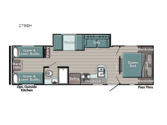 Kingsport Ultra Lite 279BH Floorplan