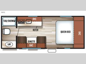 Cherokee Wolf Pup 16FQ Floorplan