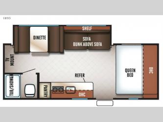 Cherokee Wolf Pup 18TO Floorplan