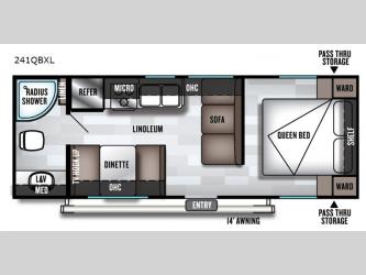Salem Cruise Lite 241QBXL Floorplan