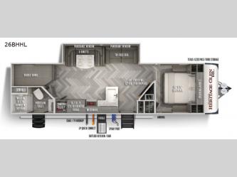Wildwood Heritage Glen Hyper-Lyte 26BHHL Floorplan