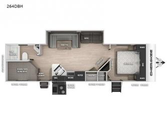 Cherokee 264DBH Floorplan