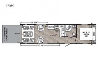 Puma XLE Lite 27QBC Floorplan