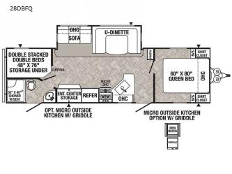 Puma 28DBFQ Floorplan