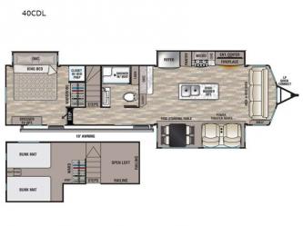 Cedar Creek Cottage 40CDL Floorplan