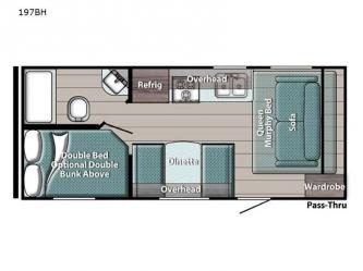 Kingsport Super Lite 197BH Floorplan