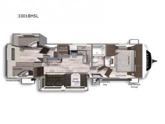Kodiak Ultimate 3301BHSL Floorplan