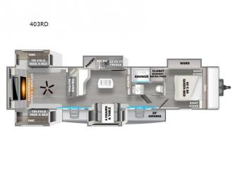 Sandpiper Destination Trailers 403RD Floorplan