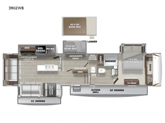 Sanibel 3902WB Floorplan