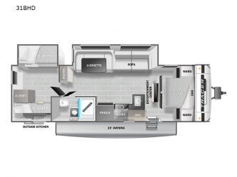 Tracer 31BHD Floorplan
