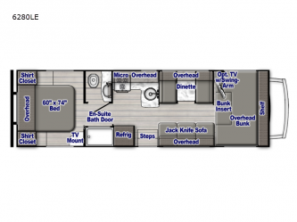 Yellowstone 6280LE Floorplan