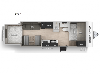 Cherokee Grey Wolf 19SM Floorplan
