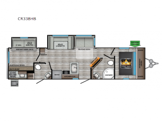 Cruiser Aire CR33BHB Floorplan