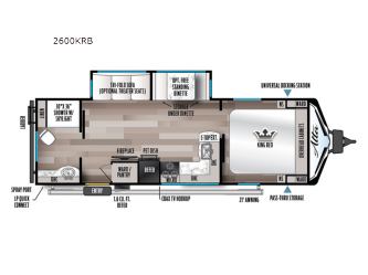 Alta 2600KRB Floorplan