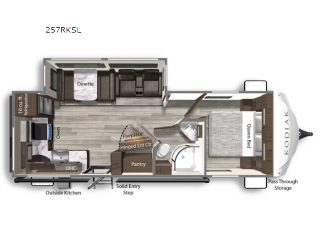 Kodiak Ultra-Lite 257RKSL Floorplan