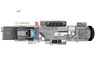 Road Warrior 397 Floorplan