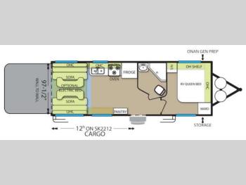 Floorplan - 2013 Forest River RV Stealth SK2212
