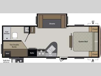 Floorplan - 2015 Keystone RV Springdale 240BHWE