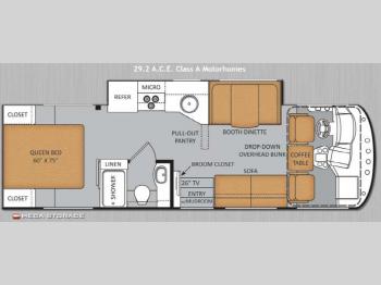 Floorplan - 2014 Thor Motor Coach ACE 29 2