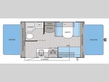 Floorplan - 2015 Jayco Jay Feather Ultra Lite X17Z