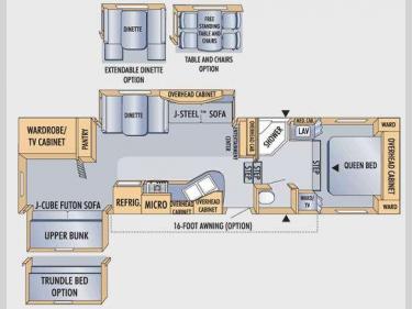 Floorplan - 2009 Jayco Eagle Super Lite 31.5BHDS