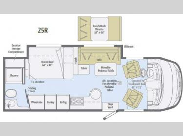 Floorplan - 2013 Winnebago Via 25R