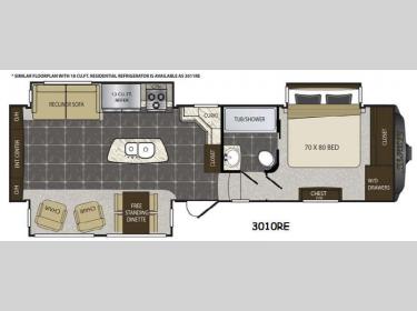 Floorplan - 2015 Keystone RV Alpine 3010RE