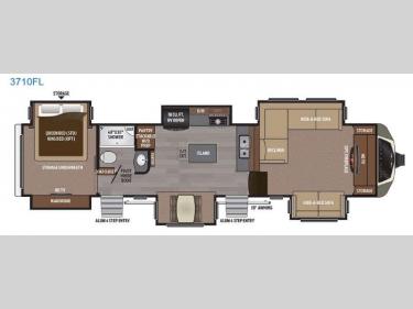 Floorplan - 2017 Keystone RV Montana 3710 FL
