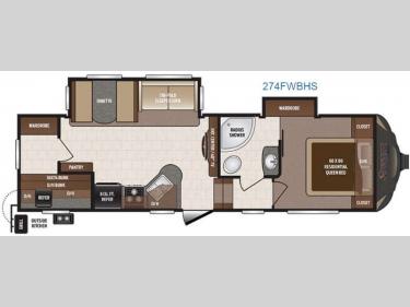 Floorplan - 2017 Keystone RV Sprinter 274FWBHS