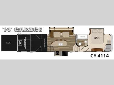 Floorplan - 2014 Heartland Cyclone 4114