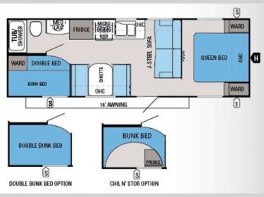 Floorplan - 2014 Jayco Jay Flight Swift 264BH