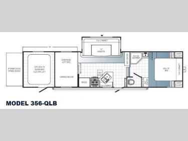 Floorplan - 2014 Palomino Puma Unleashed 356-QLB