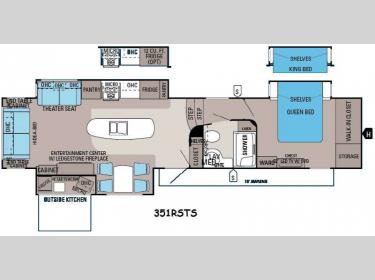 Floorplan - 2014 Jayco Eagle Premier 351RSTS