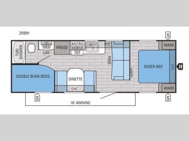 Floorplan - 2016 Jayco Jay Flight 26BH